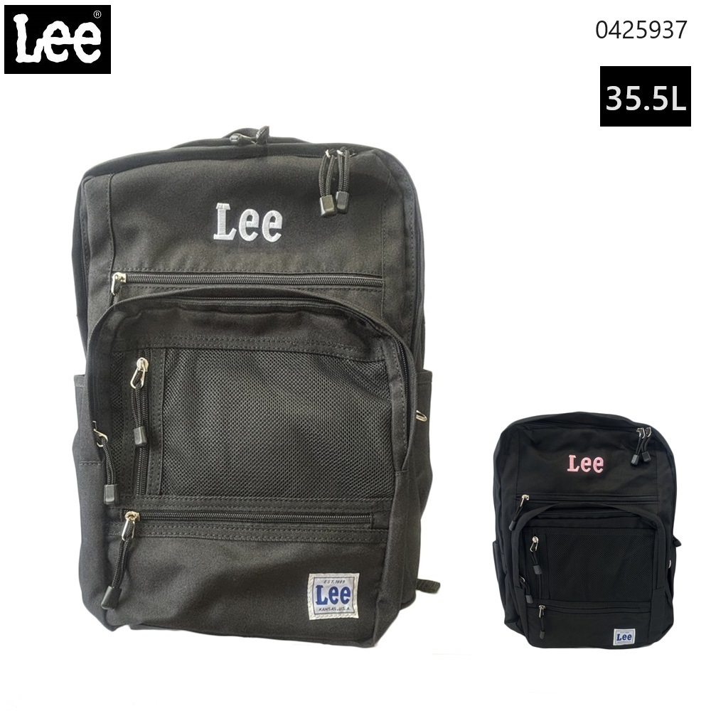 楽天市場】Lee リー リュック ボックス型 多機能 撥水 黒 24L