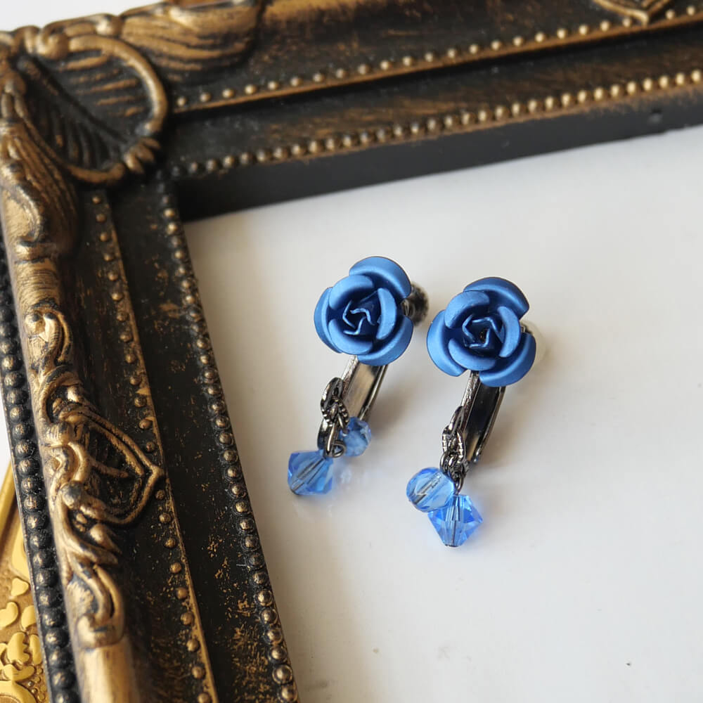 楽天市場】【ノンアレルギー】ガンメタ 青薔薇 mini ブルー ローズ