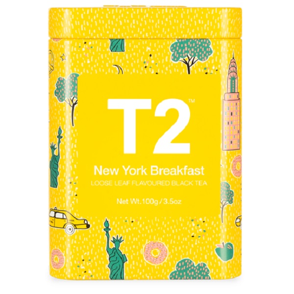 【楽天市場】T2 tea ニューヨークブレックファーストNew York Breakfast(シナモン＆バニラ) 100g 紅茶 リーフティー