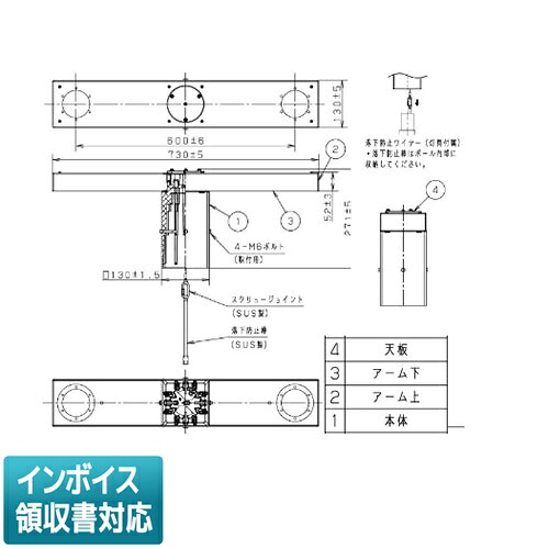 [法人限定] DYDX2002 パナソニック ※受注品 モールライト2灯用アーム カエルミナ [ DYDX2002 ]