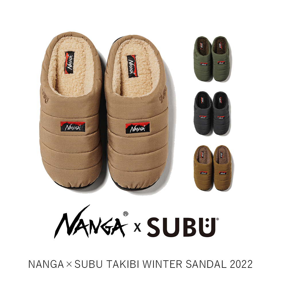 【楽天市場】NANGA×SUBU TAKIBI WINTER SANDAL ナンガ×スブ タキビウィンターサンダル 靴 秋 冬 保温 防寒
