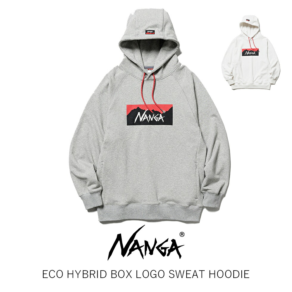 楽天市場】NANGA ナンガ ECO HYBRID BOX LOGO SWEAT HOODIE エコ