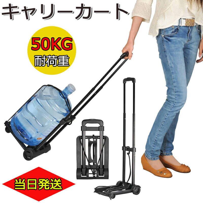 電動スイート キャリーカート 、ナイロン製 高さ約90cm sl795.jpg