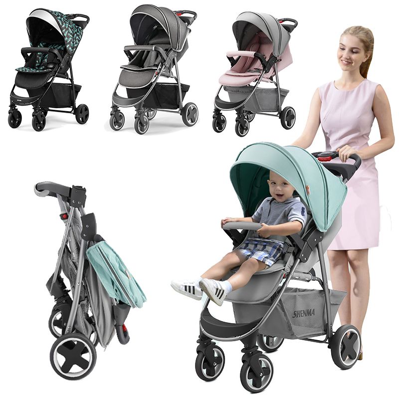 ベビーカー ワンタッチ収納 両対面 0～4歳 安全 耐荷重75kg 日よけ サンシェード 折りたたみ リクライニング ベビー用品 赤ちゃん メッシュ お出かけ アウトドア