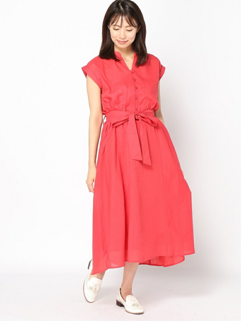楽天市場 Rakuten Fashion Sale 40 Off Techichi Terrasse ウエストリボンワンピース Te Chichi Terrasse テチチ ワンピース ワンピースその他 グレー ネイビー ブラウン レッド Rba E 送料無料 Te Chichi