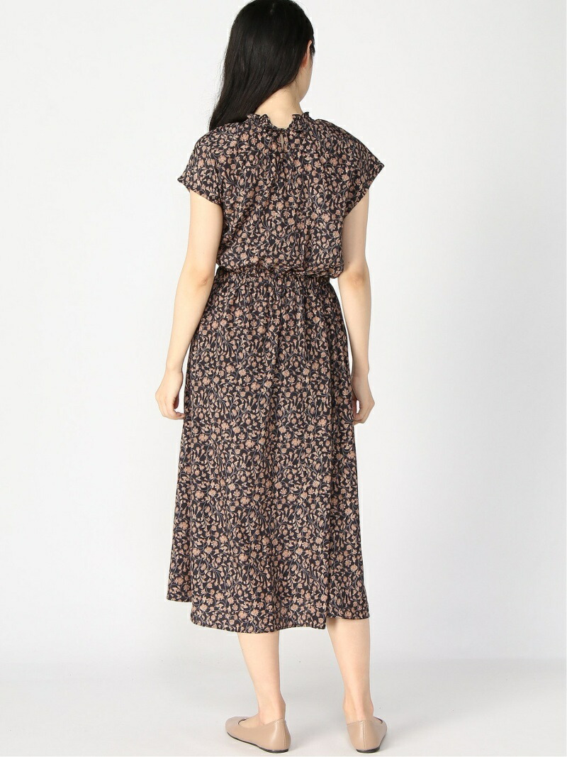 楽天市場 Rakuten Fashion Sale 60 Off Techichi Terrasse 花柄衿シャーリングワンピース Te Chichi Terrasse テチチ ワンピース ワンピースその他 カーキ ネイビー パープル Rba E Te Chichi