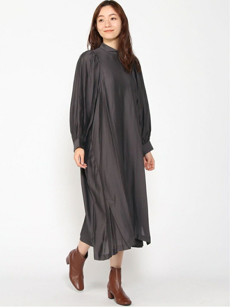 Techichi ハイネックボリュームスリーブ衣装 Te Chichi テチチ ワンピース ロングワンピース マキシワンピース グリーン グレー 青 送料無料 Rakuten Fashion Locandadellameridiana Com