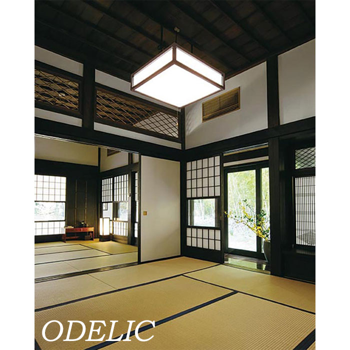 【楽天市場】和風 ペンダントライト 12畳 led 調光調色 ODELIC 正規品 けやき リモコン付き 吊り下げ 天井照明 引掛けシーリング ...
