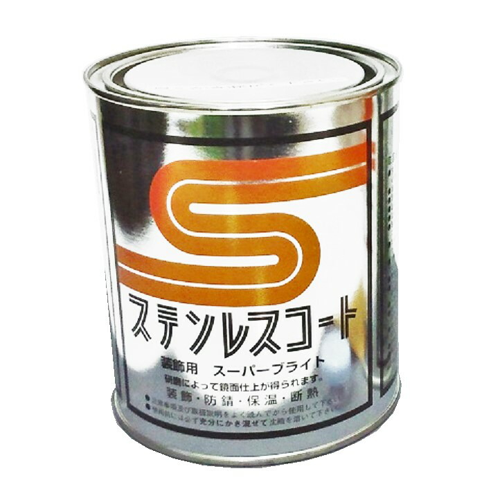 ステン梨地、磨いて鏡面も：ステンレス鋼厚地の外套かざり付ける用SB １Ｌ缶入り口・入口