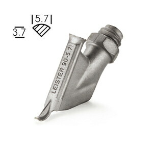 【LEISTER】（ライスター）［113.877］熱風溶接機アクセサリー三角スピードノズル 5.7mmφ〔仮止めノズル無し〕ウェルディングペン用 27,676円