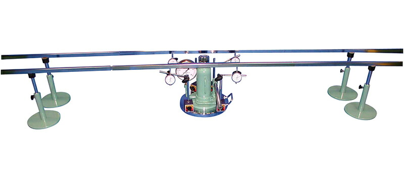 【関西計器製造所】《KS-71-A-1(50KN)・KS-71-B-1(100KN)》土質テスト作業機 磁石式平盤載荷四点価値付ける型