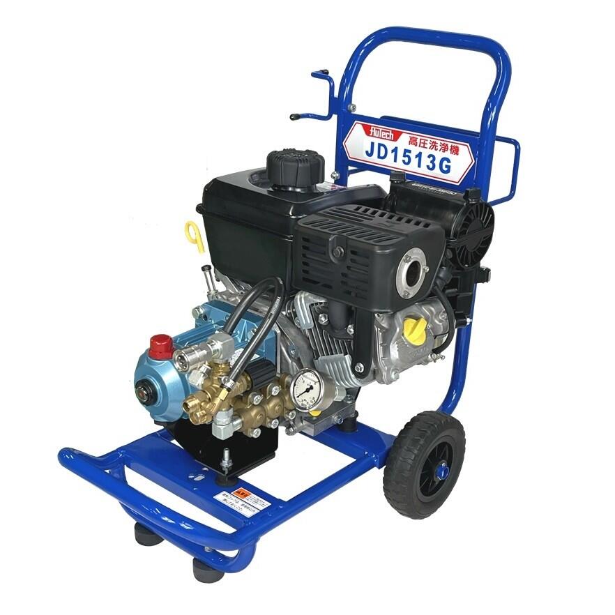 盛りだくさんテック 〔JD1513G-c〕ガソリンエンジン式洗い濯ぎ機 開放的パウダーコンパクト型