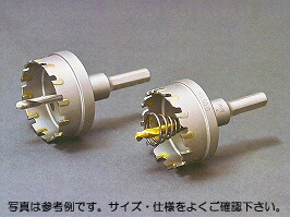 【IKEDA】（イケダ）［TCT100］T・Cホールソー（超硬ホールソー）100φ TCT[チップ付きセンタードリル]【有効長：4mm（ボディの深さ：10mm）】