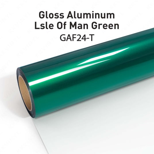 KKVINYL カーラッピングフィルム True Gloss Alminium Isle of Man Green GAF24-T (1.52mx3m~1.52mx18m)|テクノプロモーション