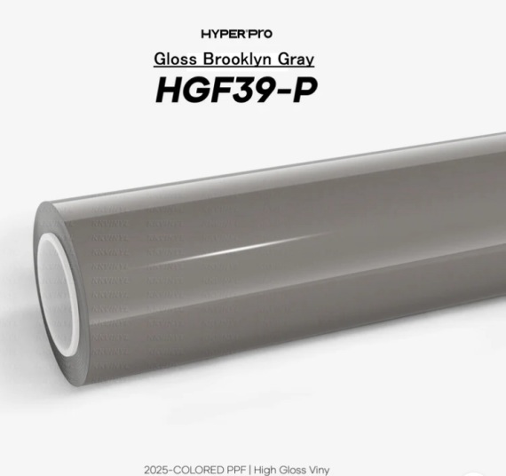 KKVINYL HyperPRO カラーPPF Gloss Brooklyn Gray HGF39-P(1.52mx15m)｜テクノプロモーション