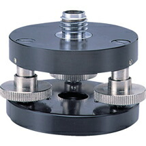 水平微調整三脚アダプター RL-TB 5/8inch ネジ部貫通孔 レーザー墨出器 三脚整準台 【Myzox】【マイゾックス】【送料無料】