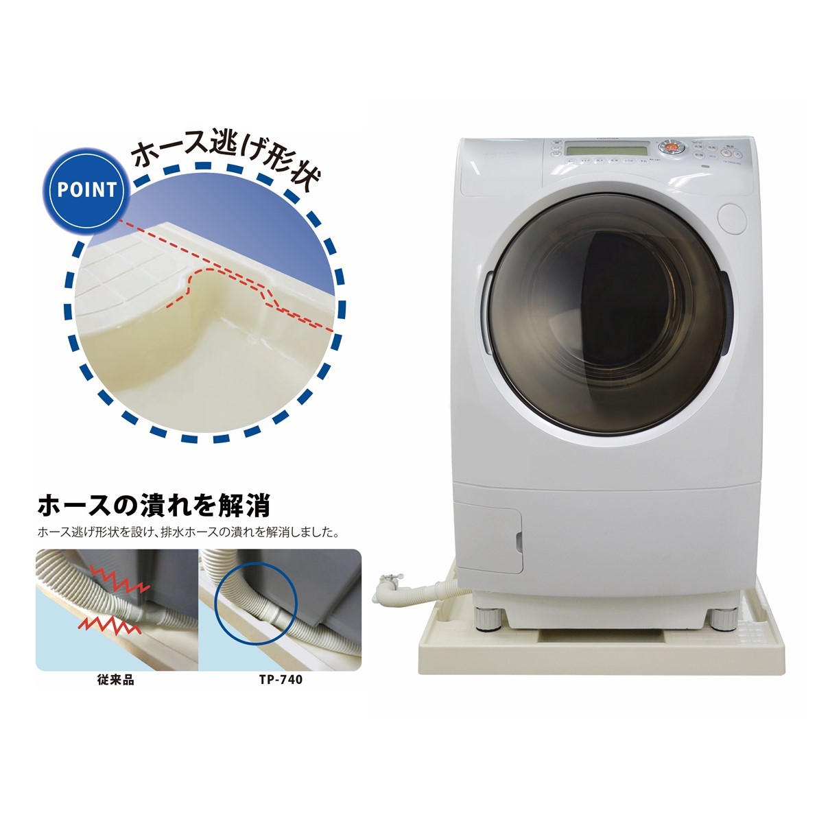 TP640N　洗濯機防水パン　テクノテック