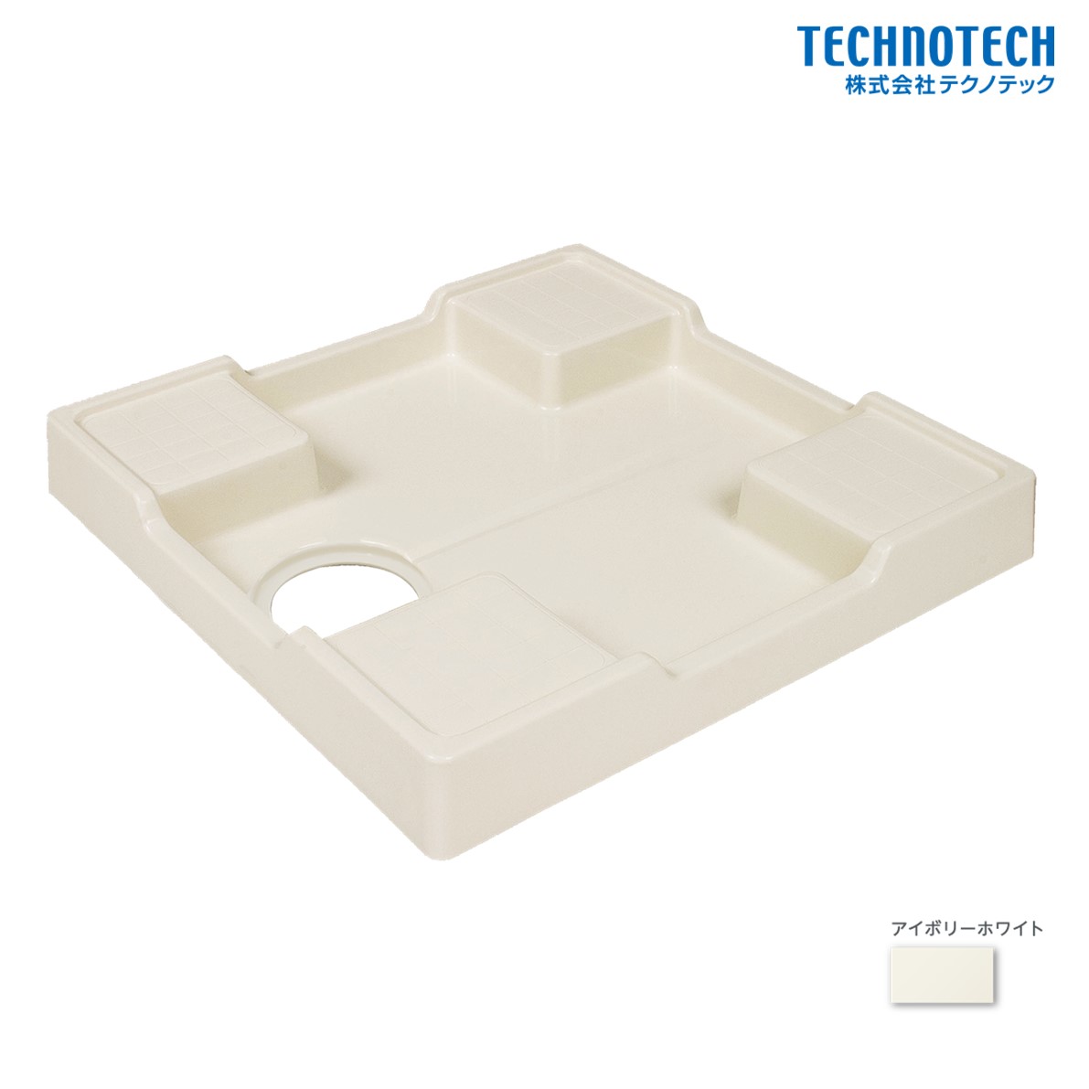 楽天市場】床上配管対応防水パン TPR640 ニューホワイト 専用排水