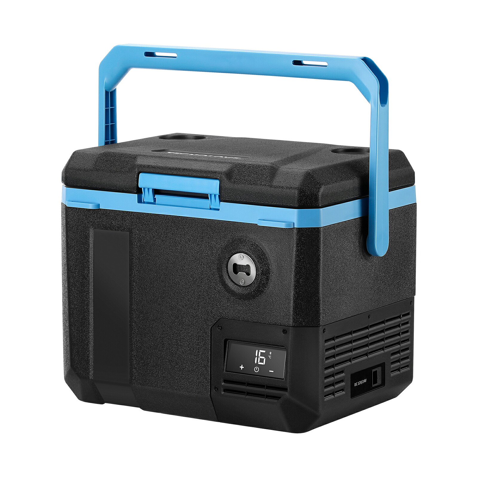 【送料無料】Tecnolove 20L車載冷蔵庫 -20℃～20℃ 急速冷凍 ポータブル冷蔵庫 4WAY電源対応 コンプレッサー式 コードレス DC12V24V/AC100V 小型 コンパクト黒枠