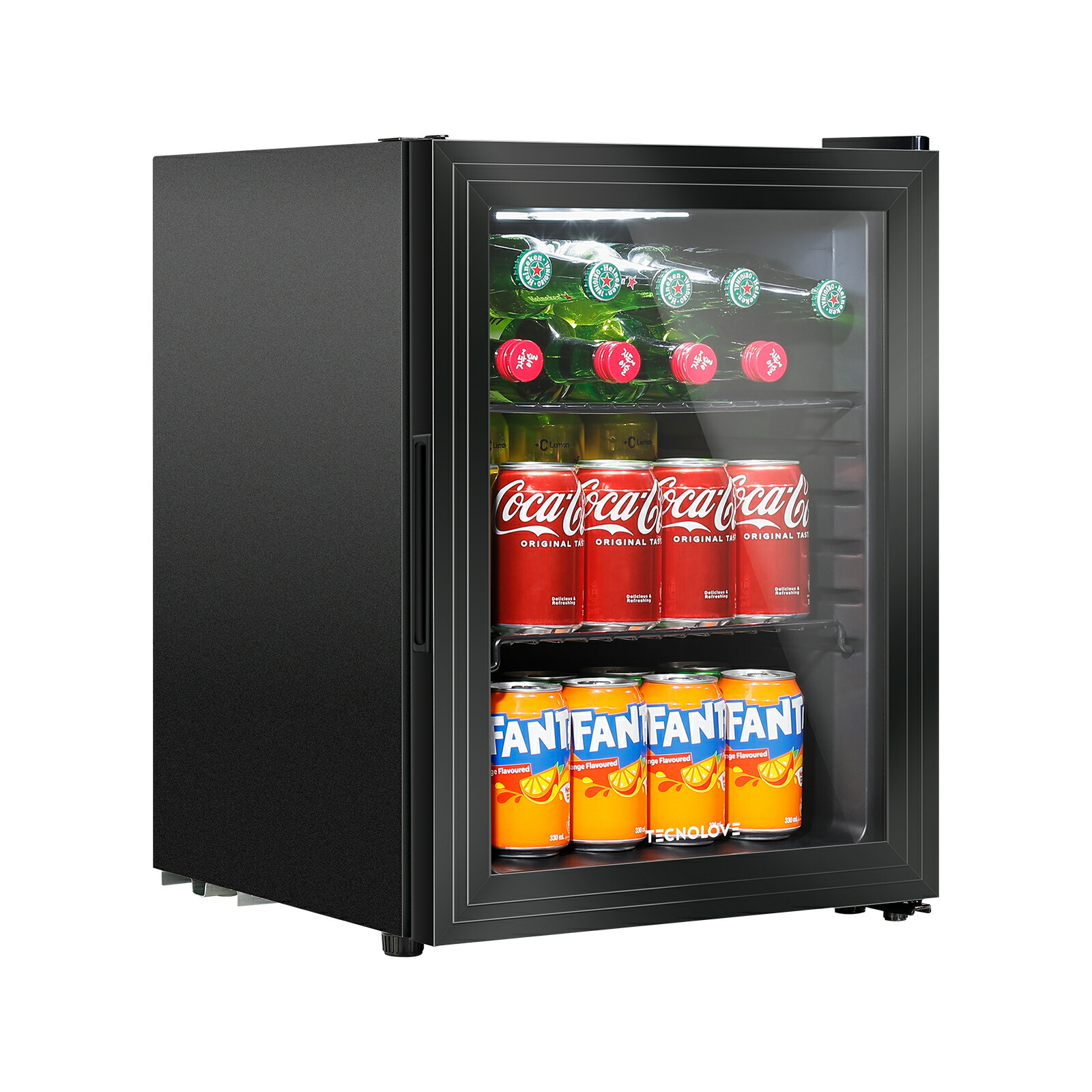 楽天市場】Tecnolove ドリンク冷蔵庫 86L 3・18℃ ファン式 幅45cm 自動