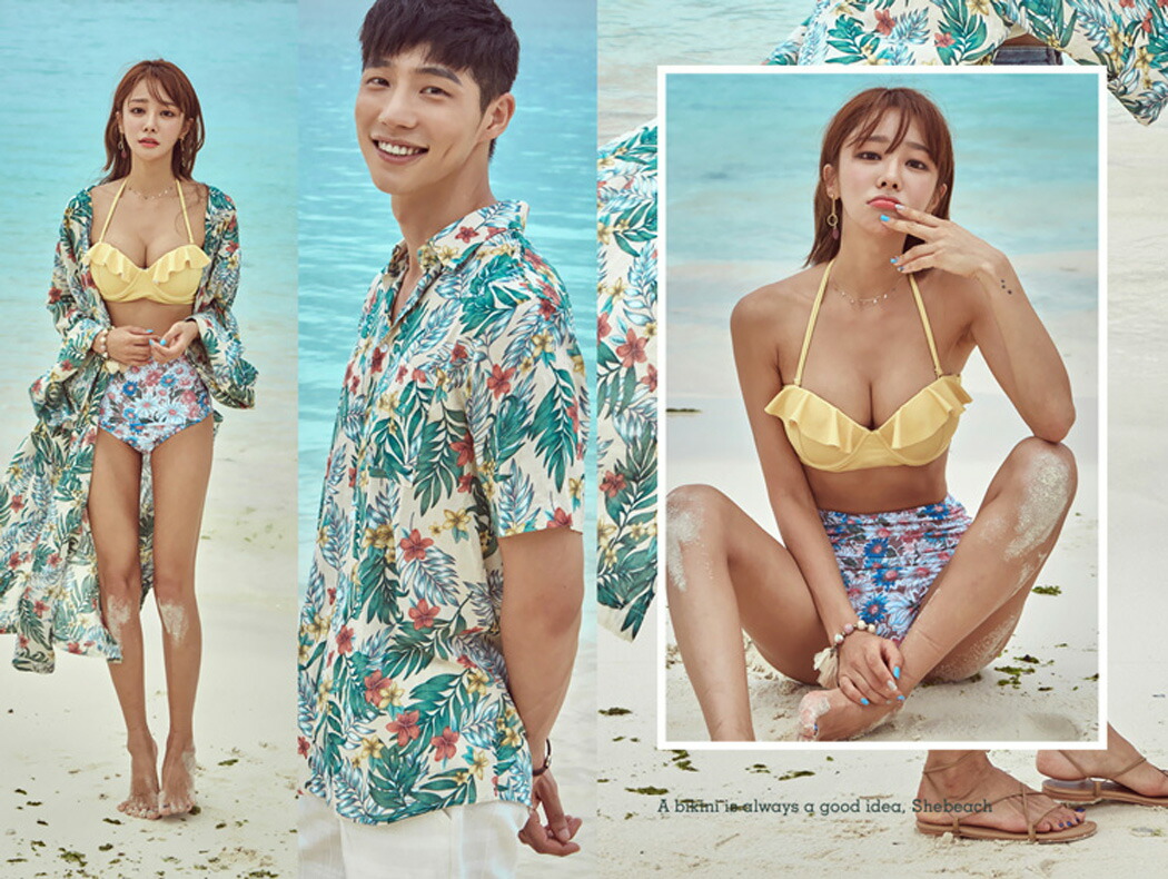 セットアップ 水着 ビキニ ペアルック カップルや好きな人とできるペアコーデ 旅行やデートの楽しさup 花柄 可愛い メンズ 海外ブランド タンクトップ 日焼け対策 女性用 水着 ローブ インポート かわいい オシャレ フリルビキニ レディース カーディガン タンクトップ