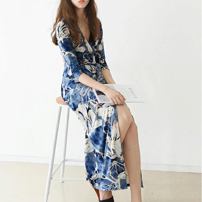 楽天市場】ラップワンピース ラップワンピ ロング ワンピース 長袖 前