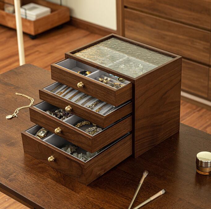 楽天市場】アクセサリーケース ジュエリーボックス 木製 アンティーク