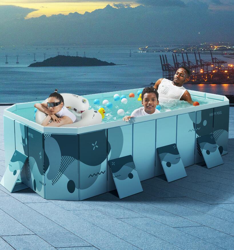 折りたたみ プール空気入れ不要 折り畳み プール 1.6m/1.8m/2.1m/2.6m/3m大型家庭用 折りたたみ プール 折りたたみ プール ファミリープール 子供用折り畳み プール キッズプール家庭用プール 簡易プール