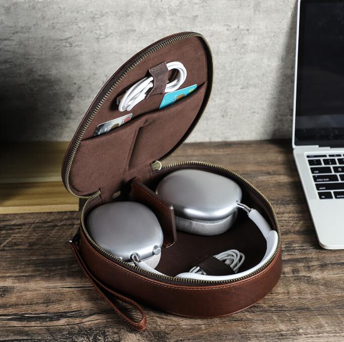 AirPods Max 収納ケース AirPods Maxバッグ 本革 おしゃれ 耐衝撃 AirPods Max収納バッグ 全面保護 AirPods Max レザーケース 衝撃吸収 汚れ防止 手触りいい おしゃれ AirPods Max対応 持ち運びが便利 収納楽々♪
