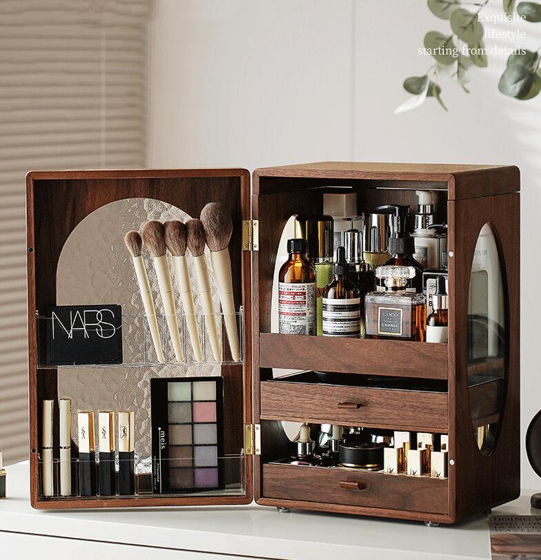 楽天市場】コスメ収納ボックス スリム メイクボックス 大容量 キラキラ