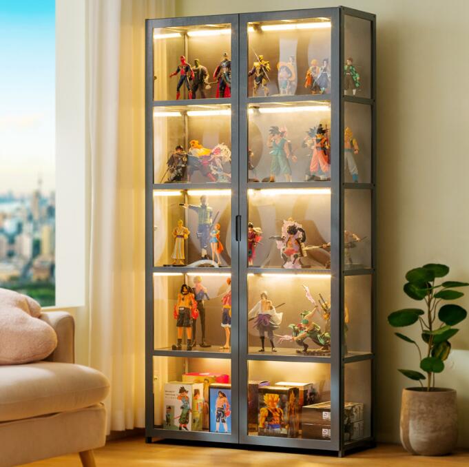 楽天市場】アクリル コレクションケース 上下スライド式扉 竹製 4層/5