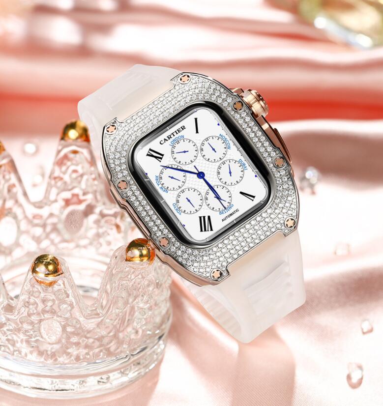 アップルウォッチ バンド ケース カバー Apple Watch 40/41MM Se 4/5/6/7/8/9 交換用バンド ステンレス ケース カバー メンズ apple watch 高級 一体型 バンド 高級ベルト ベルト シリーズ おしゃれ apple watch レザー メンズ|OKFURNITURE