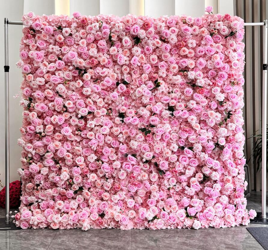 お花ウォール 活動写真周囲の状況 花壁 お花ダイアログボックス フォトジェニック 造花ダイアログボックス 位相空間監督 映画化会 グラデーション ローズ サクラ色 御芽出度 見せびらかす 飾りもの アーティフィシャルフラワー 造花
