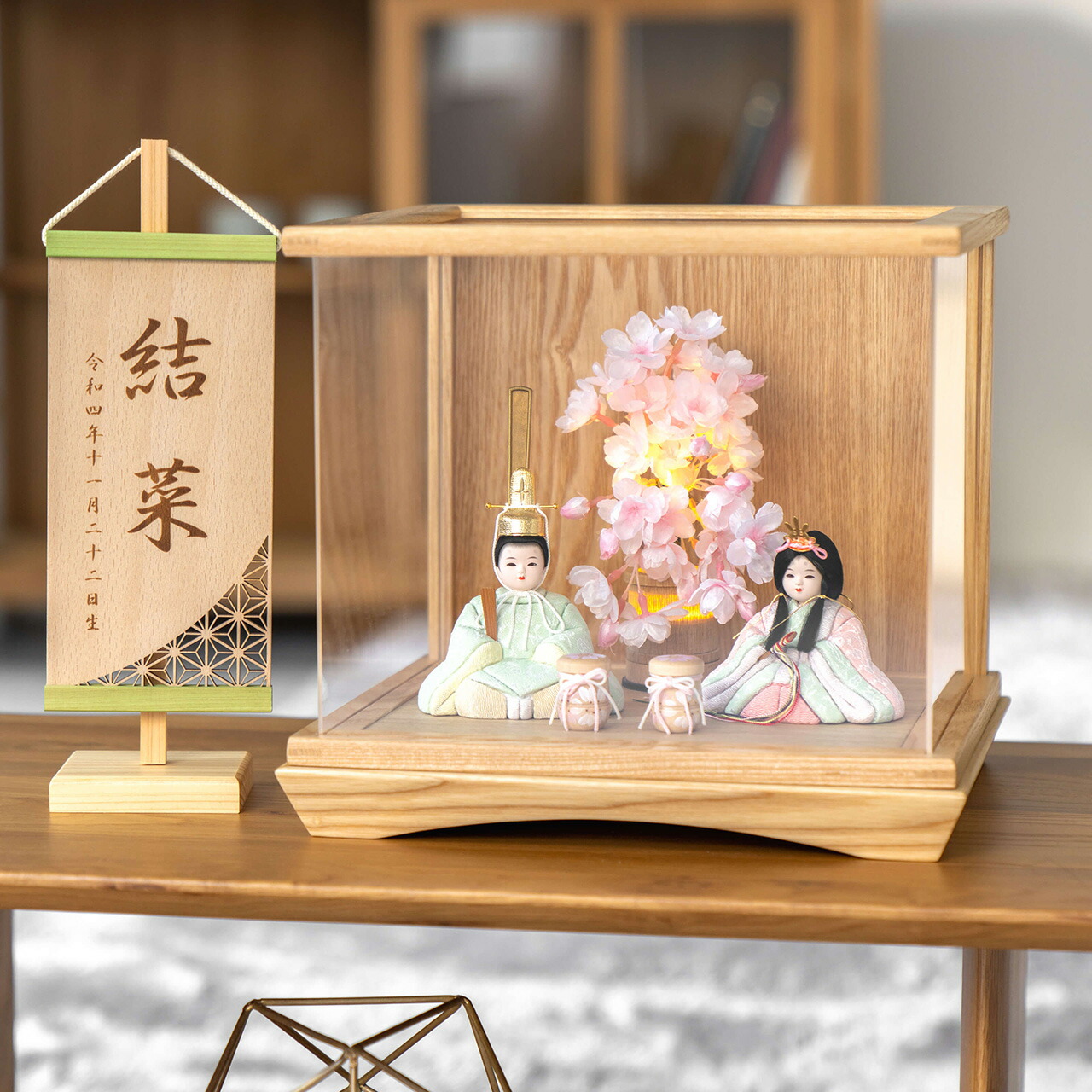 楽天市場】TOY-HINA-DX 木製 ひな人形 DXセット 桐箱入り 天然木