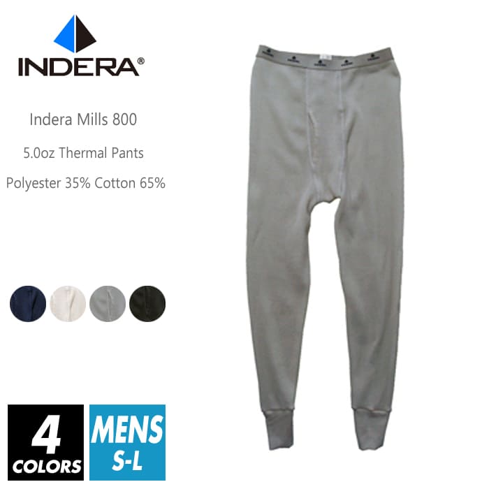 魅力の インナーパンツ メンズ indera mills インデラミルズ 5オンス 800d s-l サーマルパンツ スパッツ 保温 防寒  ワッフルニット 冬 スポーツ ランニング 運動 ジョギング my-neox.com