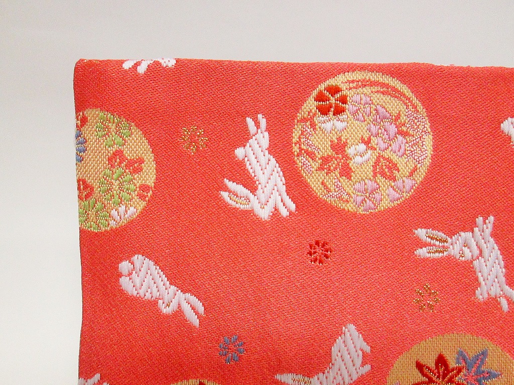 【楽天市場】【メール便対象※ご希望の方】【茶道具】うさぎと月に花古ふくさ・古ぶくさ・古帛紗 裏千家の方に：茶道具専門店 松風園まつの