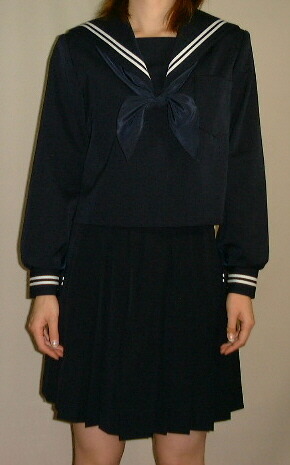 楽天市場】Teen-W20Big 紺セーラー服衿アカ1本ライン Bigサイズ