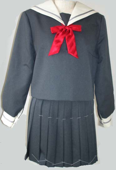 WGR101おしゃれなグレーセーラー服衿・カフスグレー1本線｜セーラー服ネット通販Ｔｅｅｎｓ
