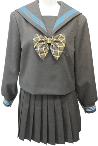 豪華 楽天市場 Wgr22 3big冬用 グレーセーラー服衿 カフス 水色３本ラインビッグサイズ セーラー服ネット通販ｔｅｅｎｓ 安いそれに目立つ Advance Com Ec