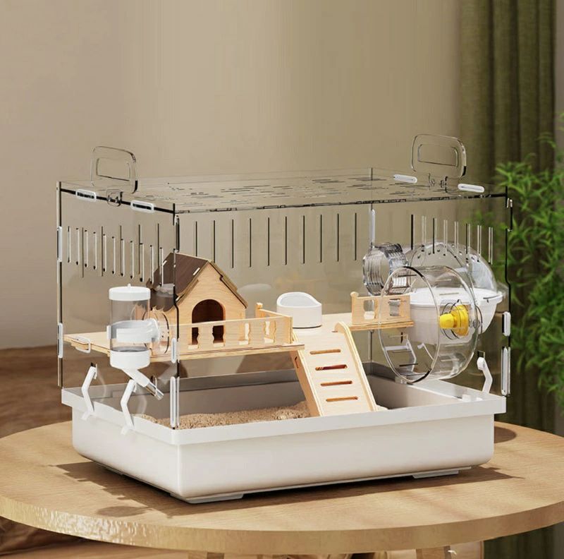 楽天市場】TAFITハムスターケージ620全透明大型広々飼育ケージ耐久性