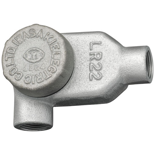 岩崎 EXE42R-G 産業用特殊照明機器 配管付属品 （EXE42RG） エルボ LR形 (耐圧) 11,798円