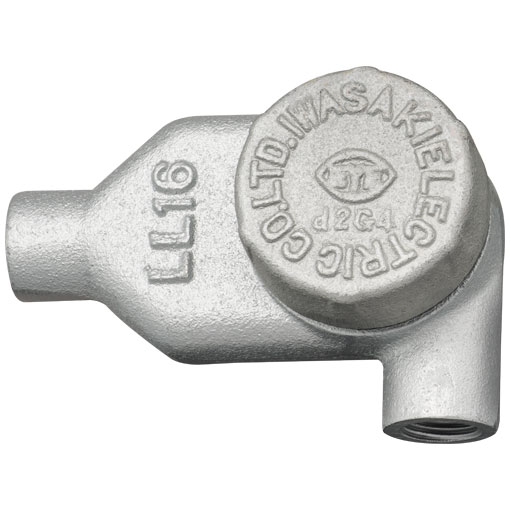 岩崎 EXE54L-G 産業用特殊照明機器 配管付属品 （EXE54LG） エルボ LL形 (耐圧)