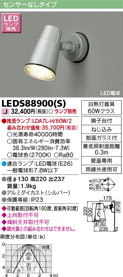 LEDS88900(S) LEDアウトドア鉤括弧 注目の的 『LEDS88900S』