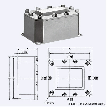 岩崎電気 実業用風変わり点火装置備品 EXTB65  耐圧防爆形停留所ボックス席 【受注生み出すこと品】
