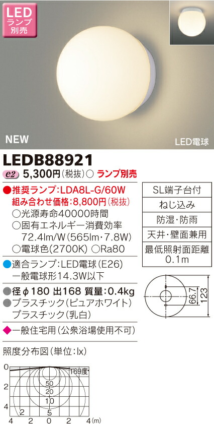 楽天市場】LED LEDB88085 LEDブラケットライト ※ランプ別売 : てかりま専科