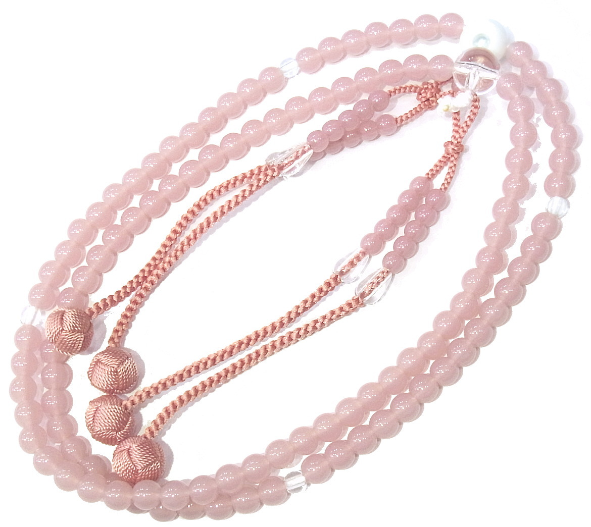 楽天市場】四国八十八ヶ所参り用数珠【8寸・紅水晶 べにすいしょう