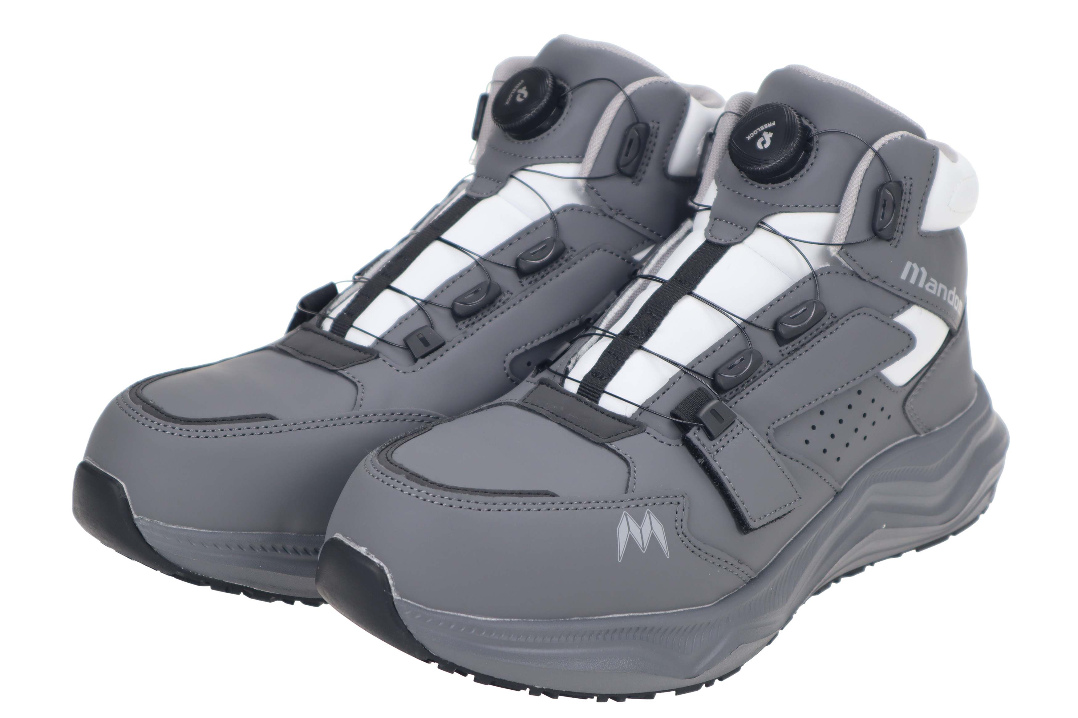 【2025新商品】 マルゴ 丸五 マンダムDIAL EZ969 グレー ダイヤル式安全靴 ミドルカット ウルトラソール メンズ 安全靴 作業靴 おしゃれ かっこいい ミドルカットセーフティ 耐油底