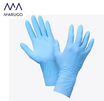 【2025新商品】 【100枚入り×10箱販売】【まとめ買い】丸五 ニトリルディスポグローブ35 ブルー 100枚入り 耐油 使い切り手袋 食品衛生法適合 タッチパネル対応 パウダーフリー