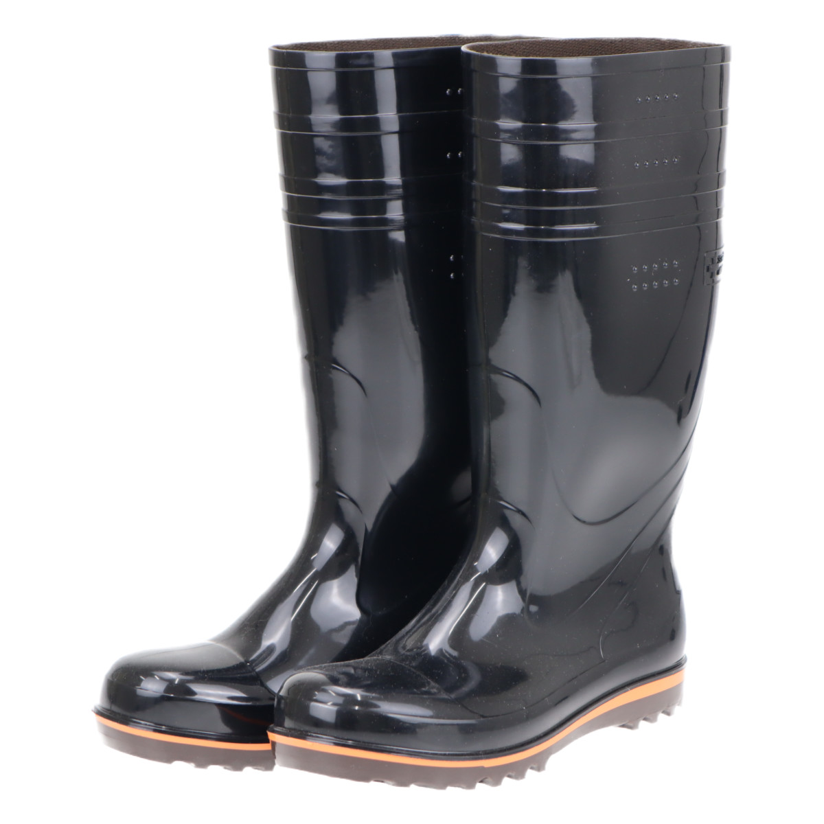 弘進ゴム メンズ 安全長靴 耐油性 先芯入り 抗菌 日本製 ビックサイズ ハイブリーダーガード HB 500 ブラック