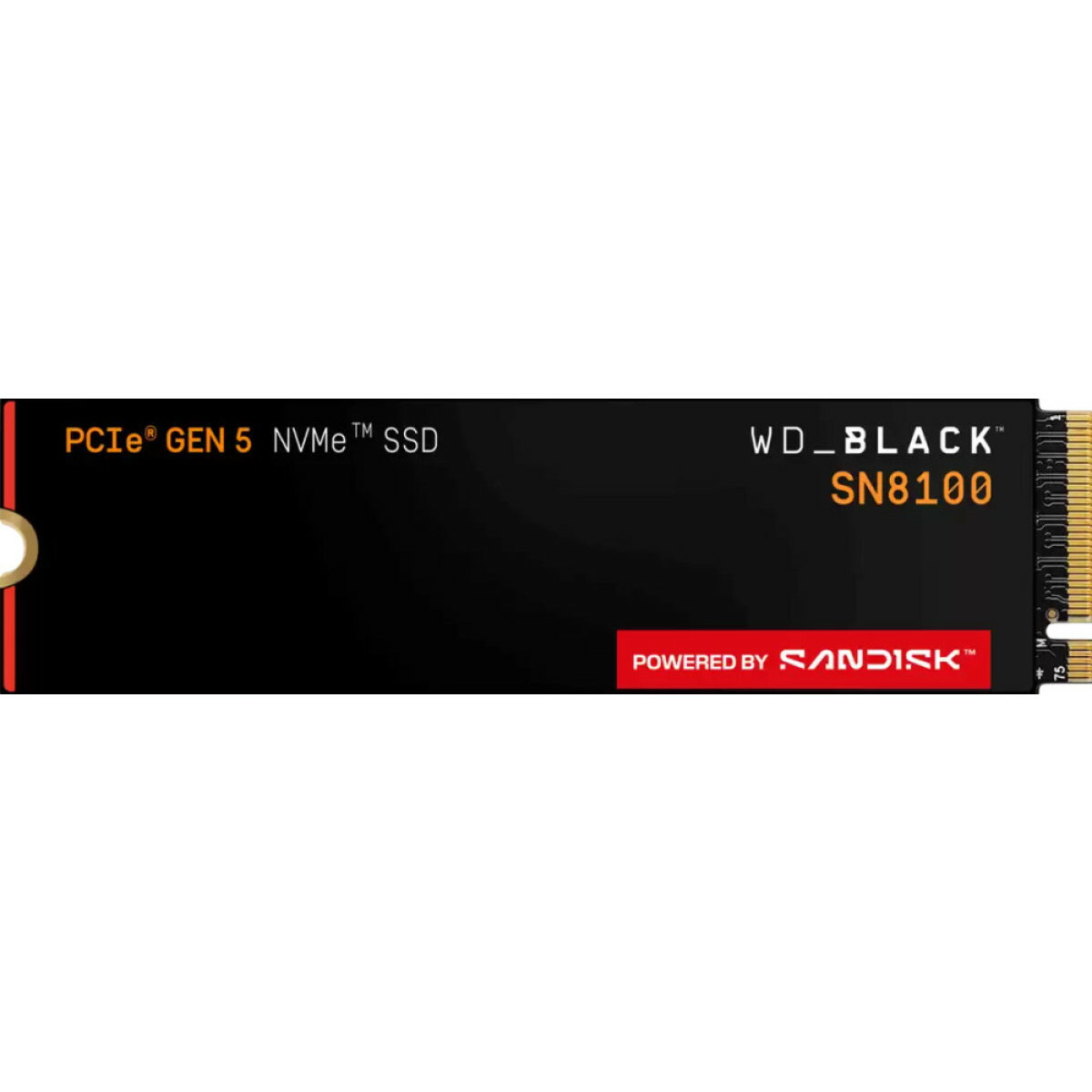 WD_Black 8TB SN8100 NVMe SSD 内蔵ソリッドステートドライブ - Gen 5 PCIe 5.0x4、M.2 2280、Seq.読み取り速度最大14,900MB/秒、AIアプリケーション、ゲーム、ビデオ編集に最適 - WDS800T1X0M